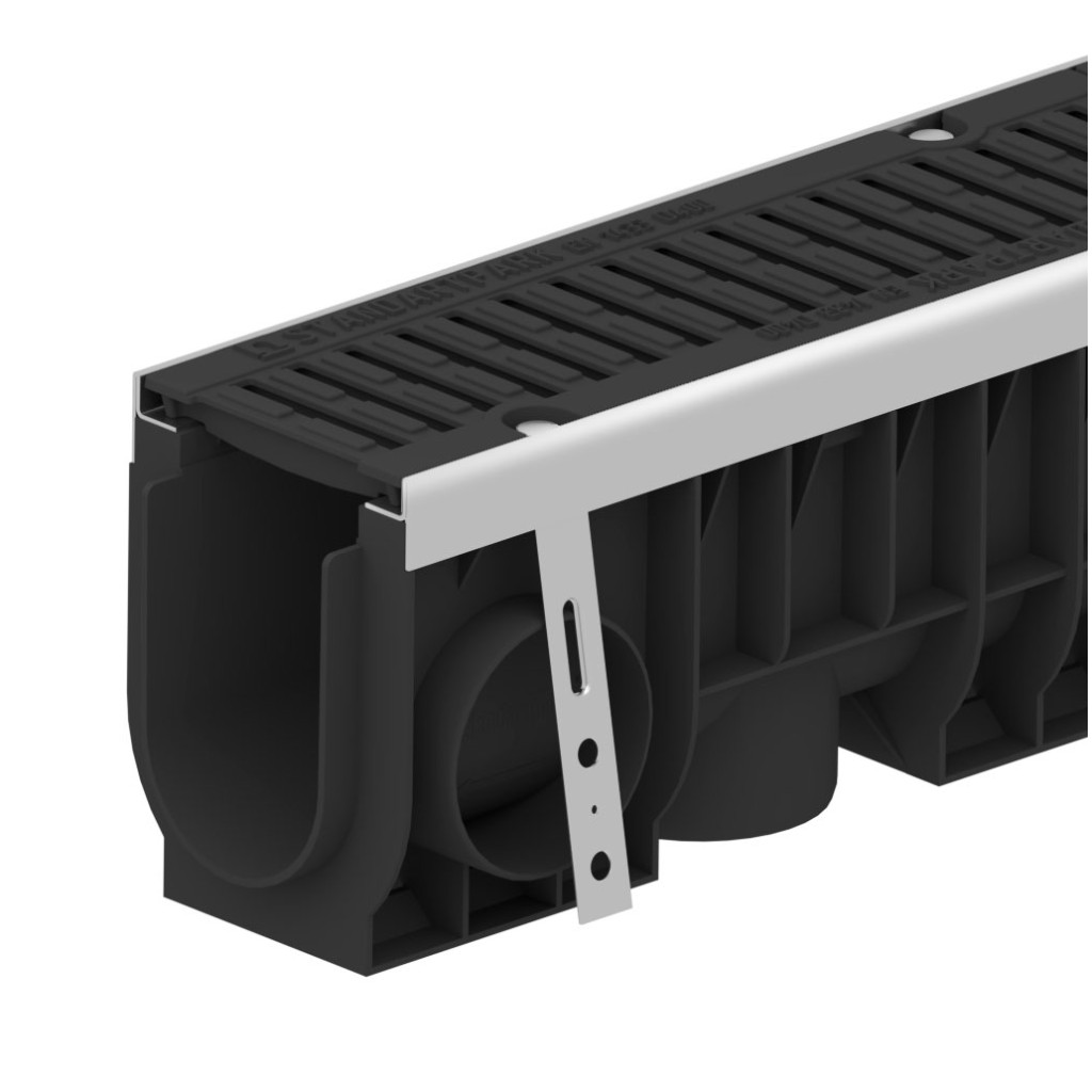 Ereszcsatorna készlet PP PRO LN100 Hext.216 élek OZ rács FONTA D400 1000x160X216 (080434)