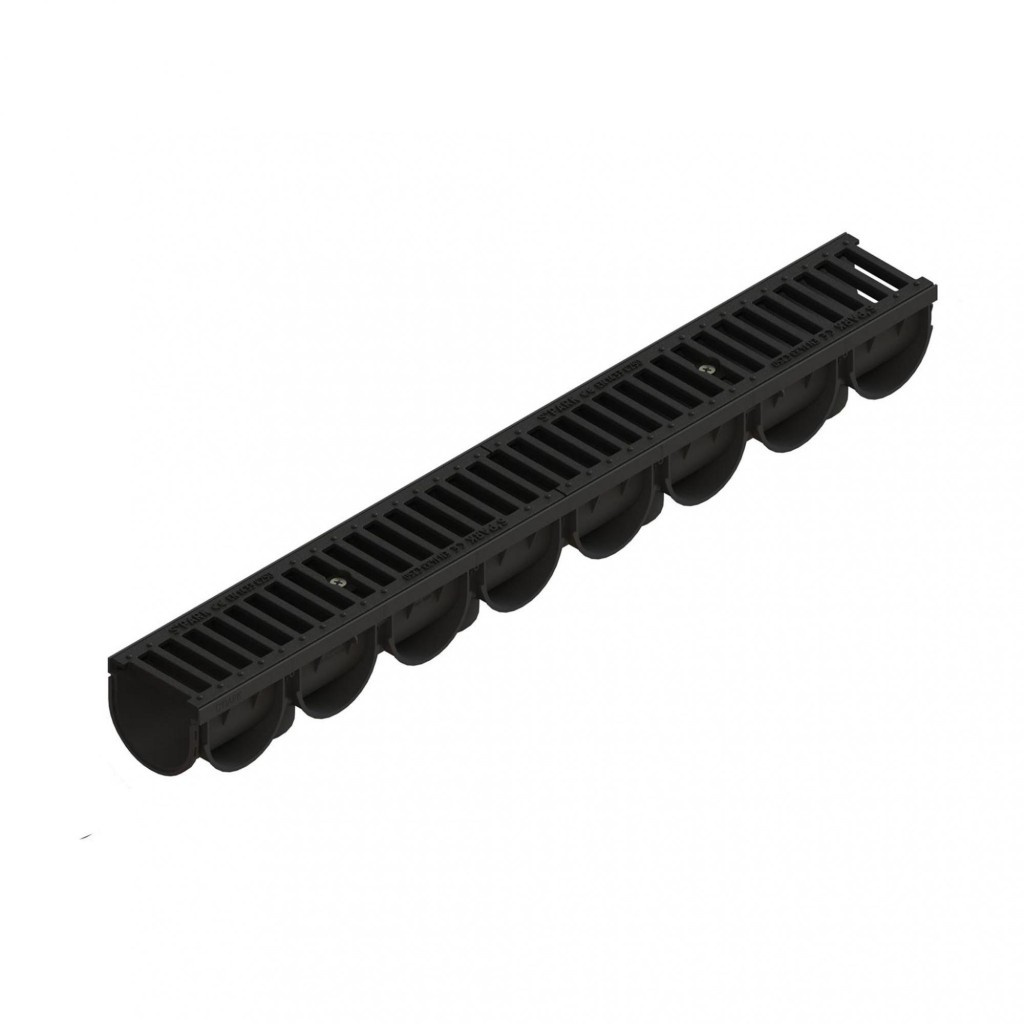 Ereszcsatorna készlet PP EASY 3 LN100 Hext.100 grill FONTA C250 1000x125x100 (0882033)