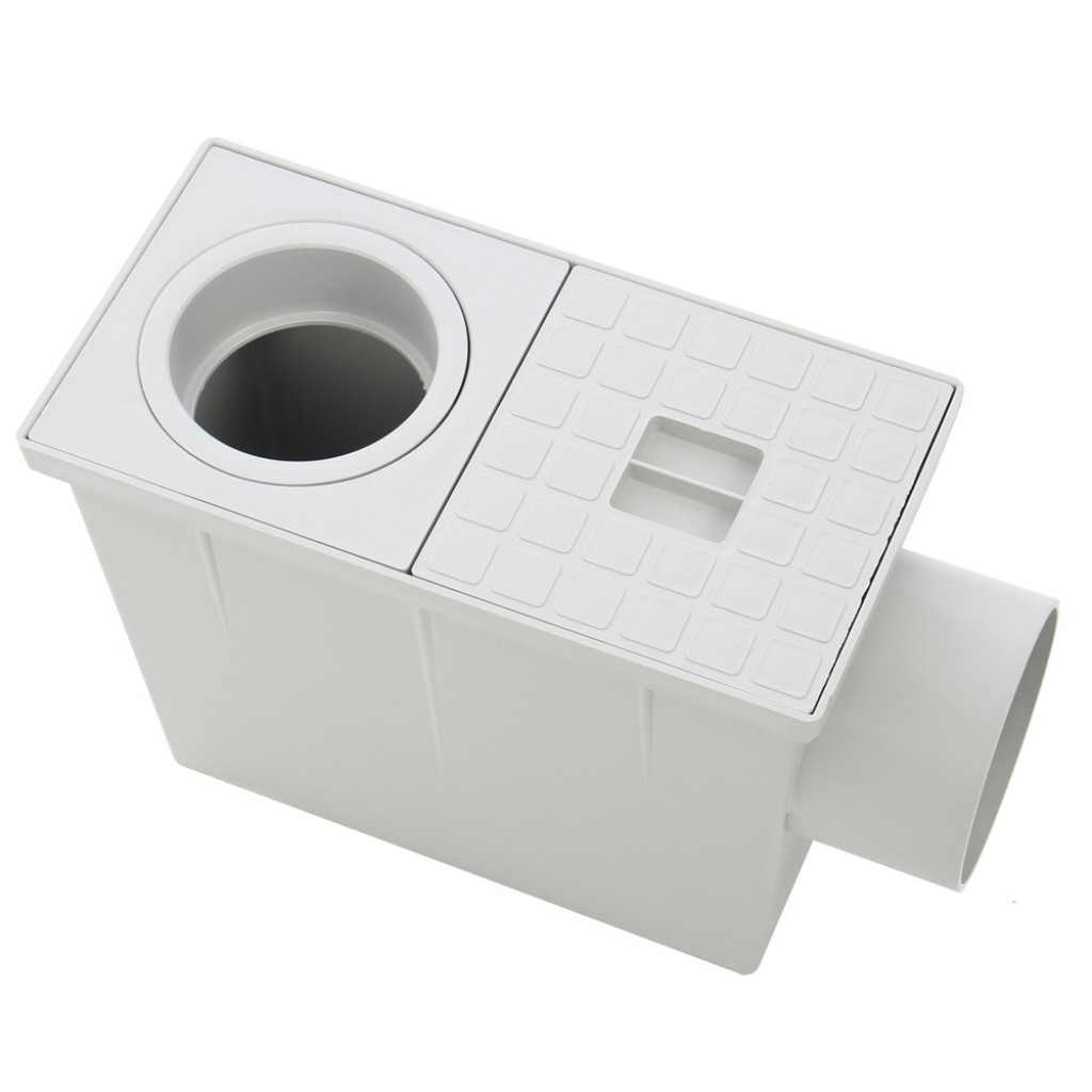 Kandallókészlet PP lefolyó VÍZSZINTES szürke D. Lefolyócső 80/100/ D.out 100 A15 (STPTIM100A) 