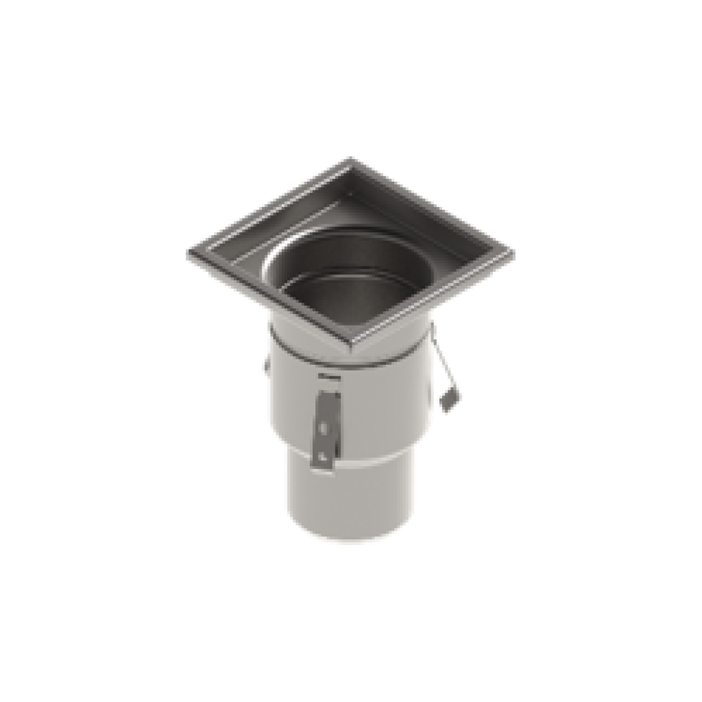 ROZSDAMENTES szifon 200x200 csúszásmentes rács típusú függőleges kimenettel DN110 L15 200x200x278 (0521.10.11.3AS)