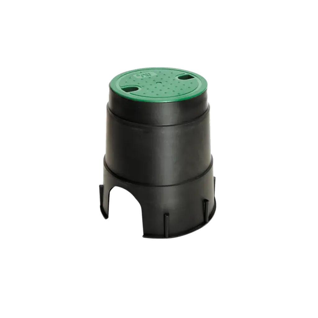 Kerek PP doboz VALVE MINI TERRA D160 fekete+zöld 212x230-hoz (2070000)