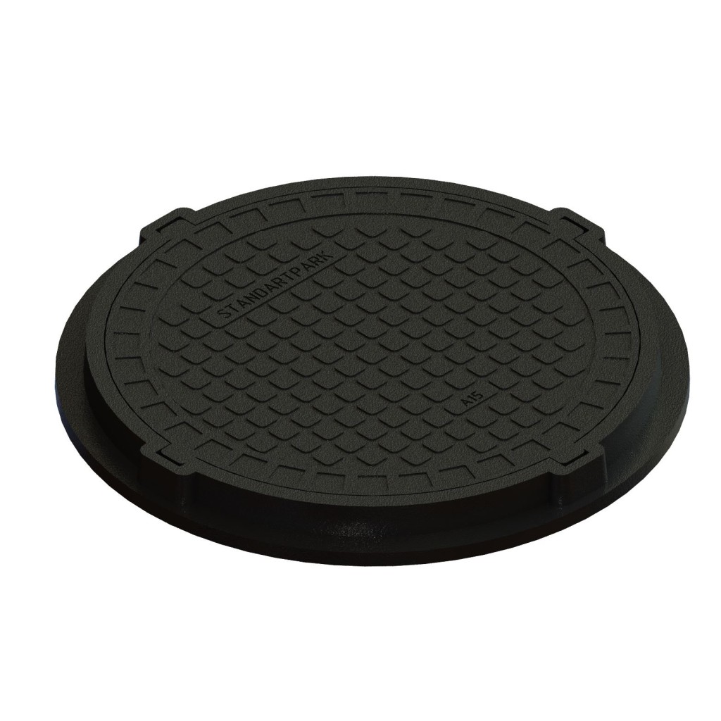 VÁROSI KOMPOZIT POLIMER borítás Fekete kerek, nem körhinta D.986 PL.755 Hext.80 A15 (302910-20)