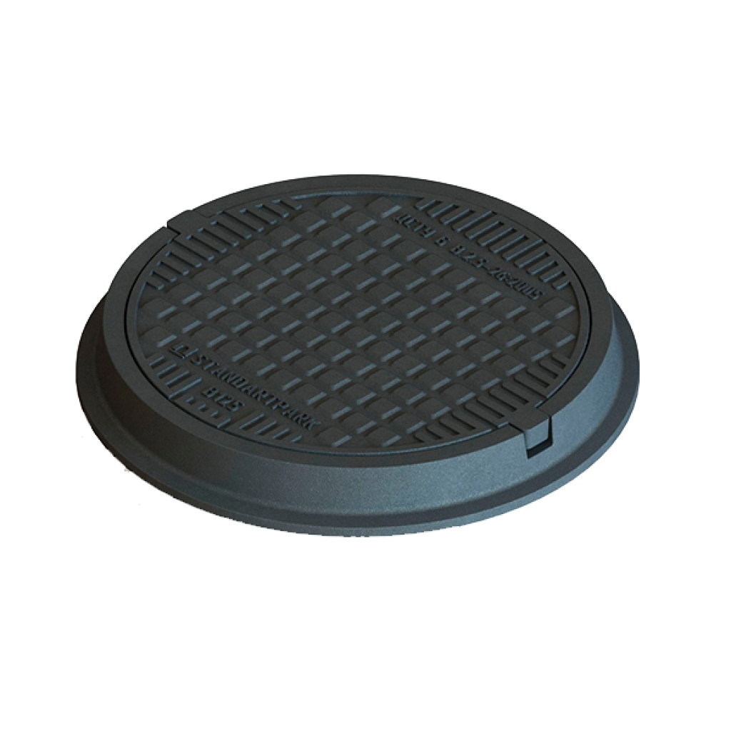 VÁROSI KOMPOZIT POLIMER burkolat Fekete kerek D.770 PL.570 Hext.115 B125 (30298-40N)