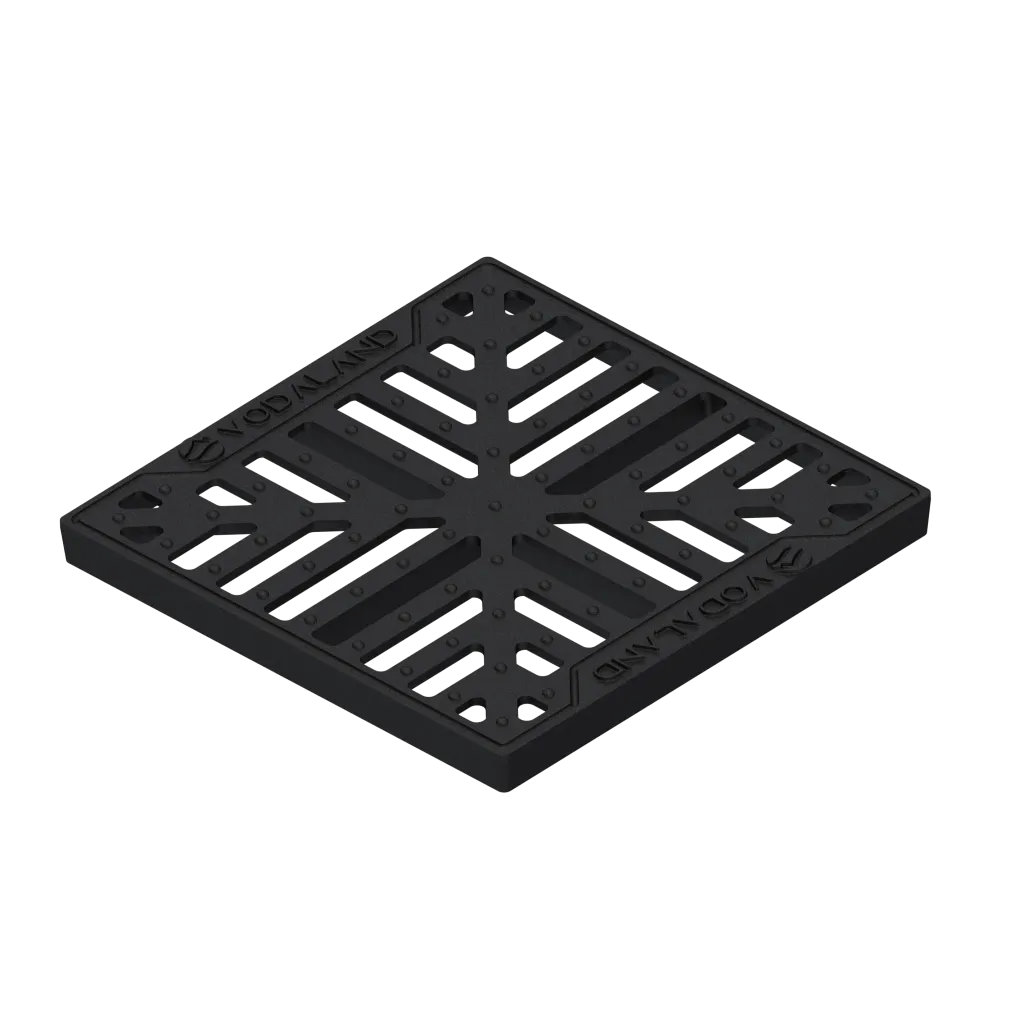 Négyzet alakú PP BASE kandallókészlet szifonfalakkal és grillkosárral FONTA FULGA B125 300x300 (083703334)