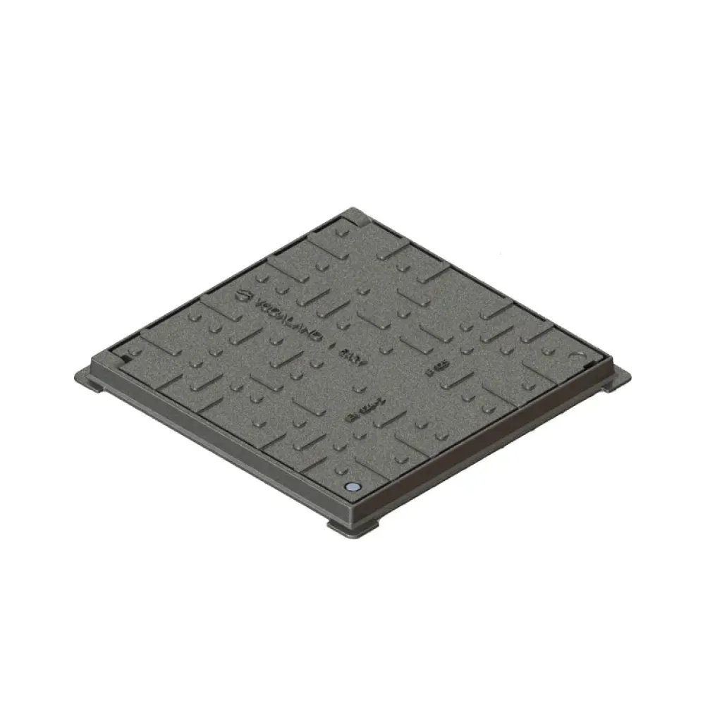 Öntöttvas VÁROSI burkolat négyzet alakú kerettel 720x720 Hext.40 PL.650x650 B125 (35458/4-3)
