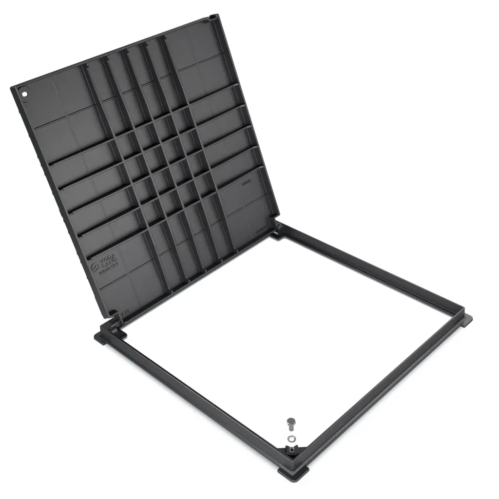 FONTA URBAN négyzet alakú fedél kerettel 620x620 Ma. 38 Sz. 550x550 Sz. 125 (35456-38)