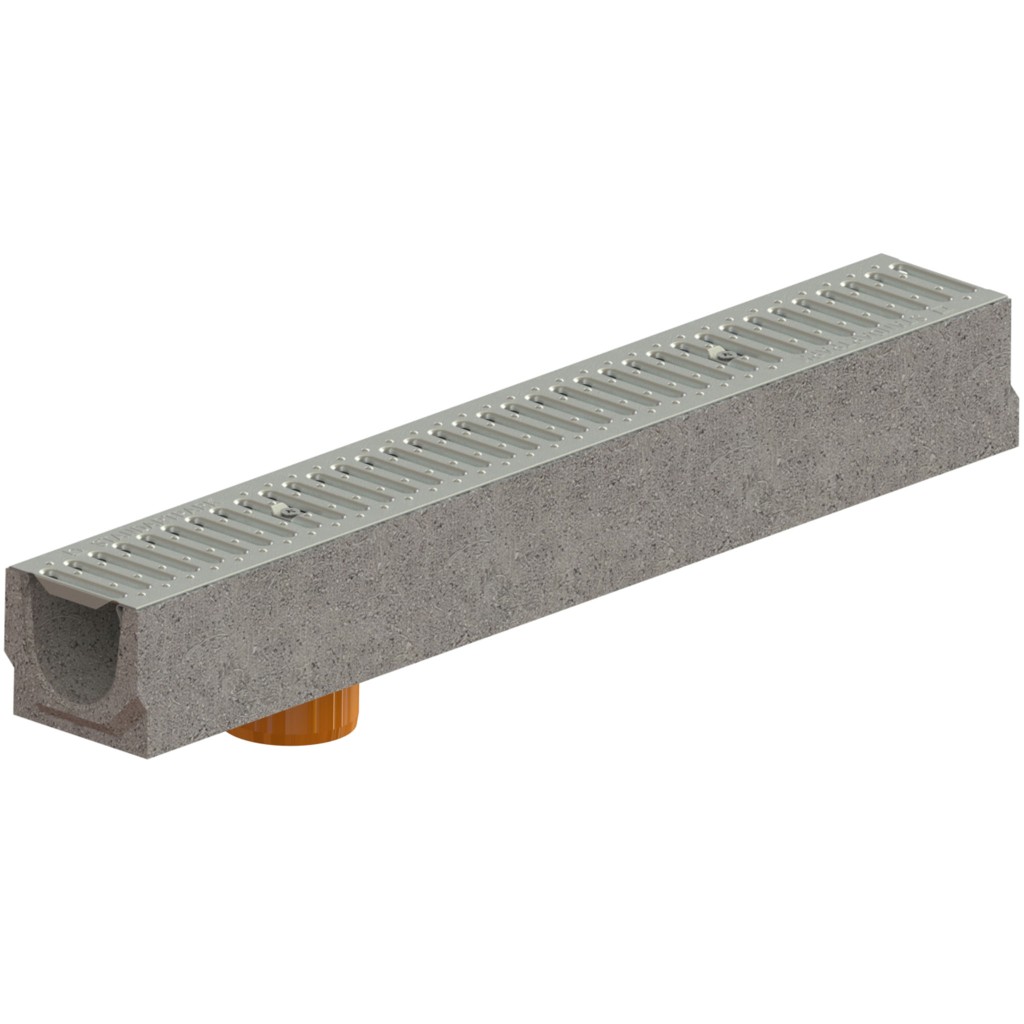 Lefolyókészlet FB BASE LN100 Hext.125 grill OZ A15 függőleges kimenet 1000x140x125 (040000920101)