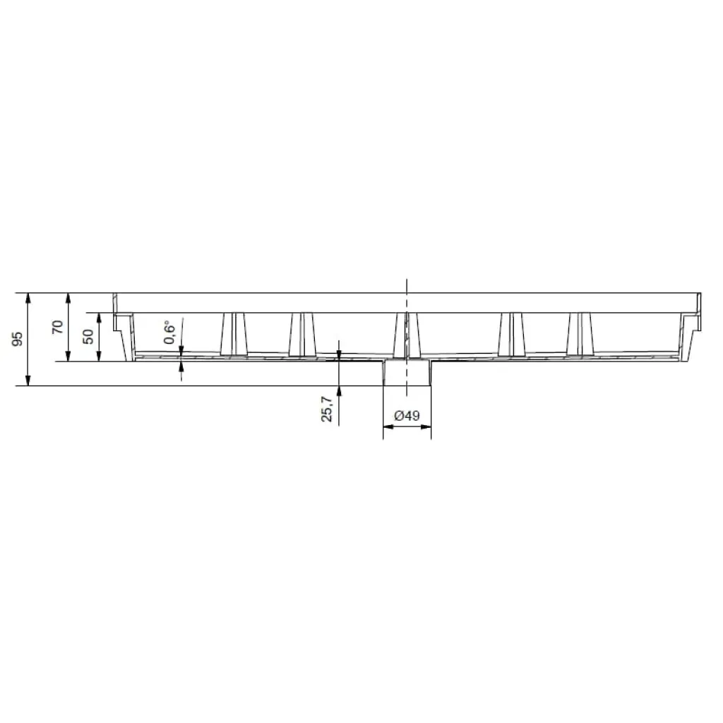 URBAN grillláb törlőkészlet OZ TWIST A15 600x400x95 (0864098.4661)