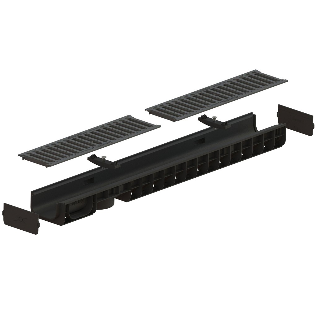 Vonalzókészlet PP BASE LN100 Hext.80 rács PP fante A15-ben 1000x145x80 (08010208019)