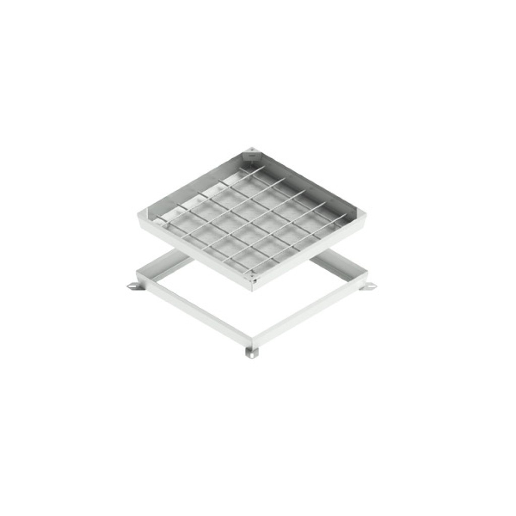 Fedél OZ URBAN UNIFILL HIDDEN négyzet 600x600 PL.500x500 Hext.120 Hin.80 B125 zárral (30415.12-3)