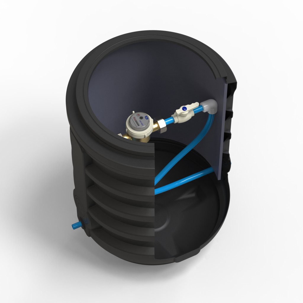 Vízmérő manöken PE PIPE BASE monolayer D.560 Htot.850 PE burkolattal (CA560850-M)