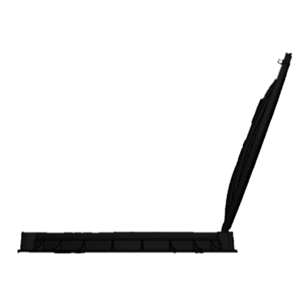 Borító PP URBAN Fekete kerek, nem hordozható D.800 PL.600 Hext.80 A15 zárral (35288-20)