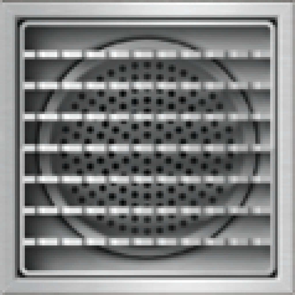 ROZSDAMENTES szifon 200x200 csúszásmentes rács típusú függőleges kimenettel DN110 L15 200x200x278 (0521.10.11.3AS)