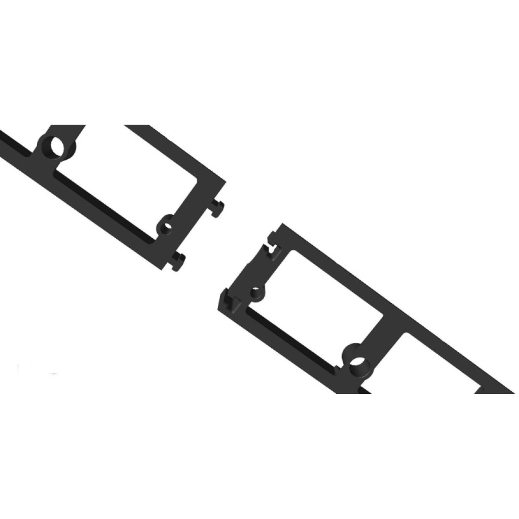 PP szegély GROUND pt burkolat ÚJ FIX L=1 m, PL, H80 (SB80B)