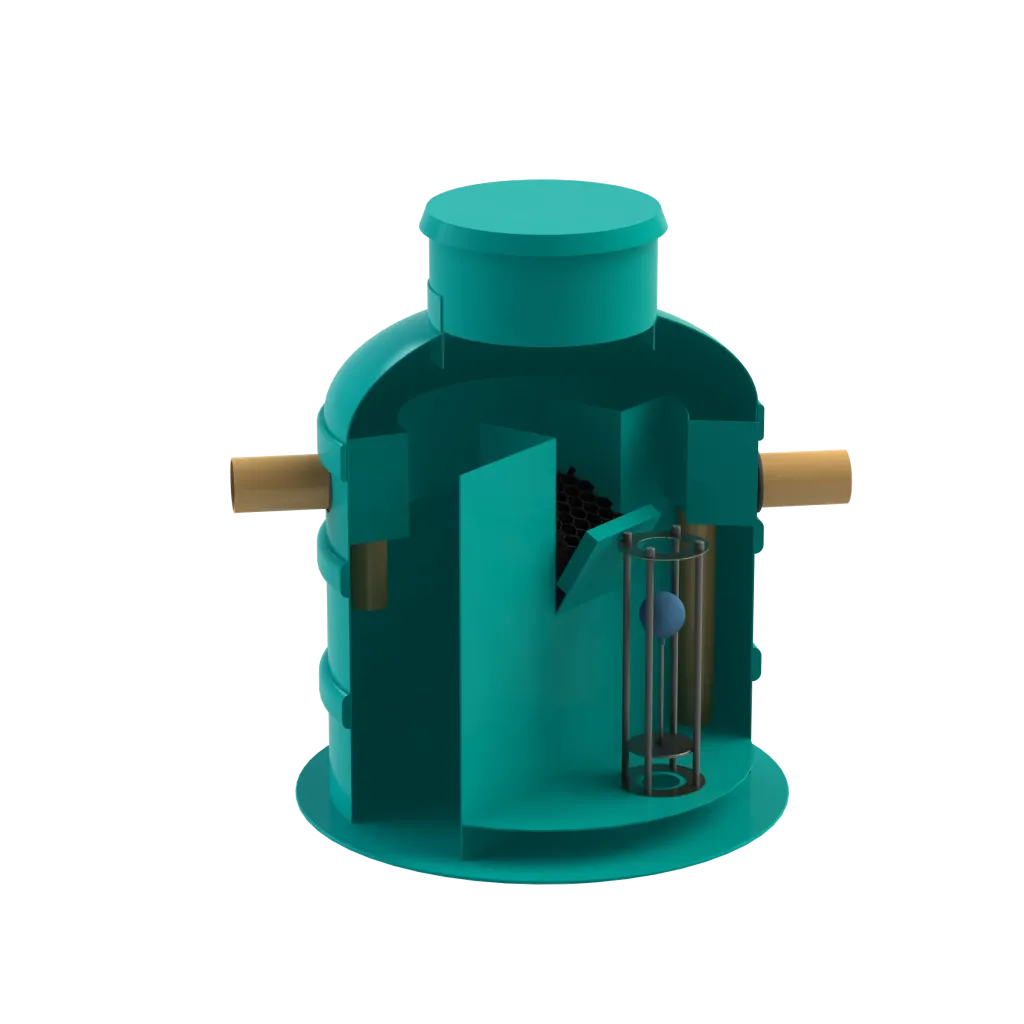 Szénhidrogén-leválasztó GRP OilBase OB1-30(150)LS D2000 H2915 TN3000 Ø400 (SHOB1-30/150LS)