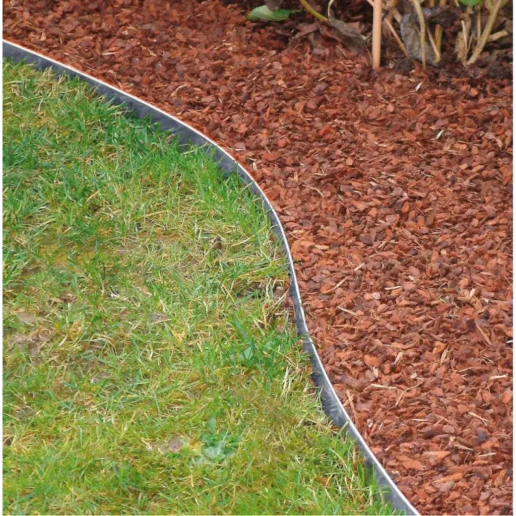 INOX ROZSDAMENTES TERRA szegély burkoláshoz ACÉL SZEGÉLY L=1m H=150mm (SSED-150)