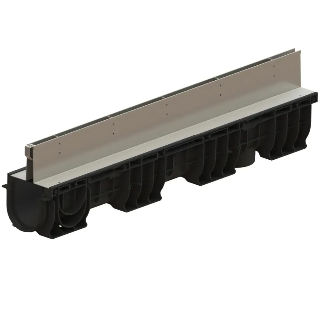 Ereszcsatorna készlet PP BASE LN100 Htot.175 grill OZ típusú Fanta T H25mm A15-C250 1000x160x175 (080001T100)