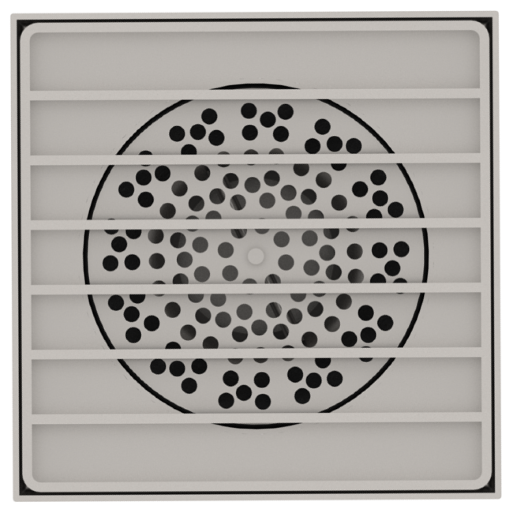 ROZSDAMENTES szifon 150x150, ráccsal a résoldali kimenetben DN110 L15 151x151x130 (0525.10.21.3.4-EU)