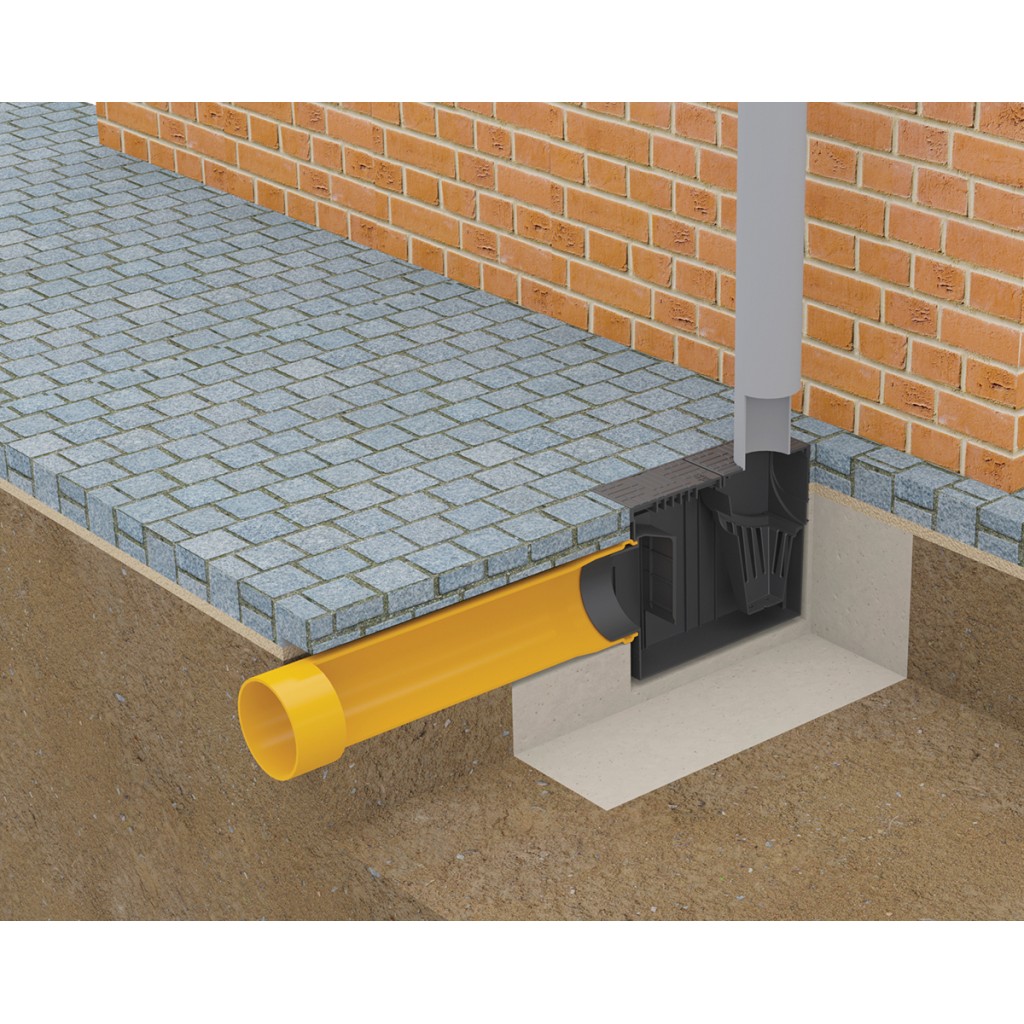 Kandallókészlet PP EASY lefolyócső 314x140x221 szürke D. Lefolyócső 90/110 D. out110 Vízszintes A15 (817008-G)