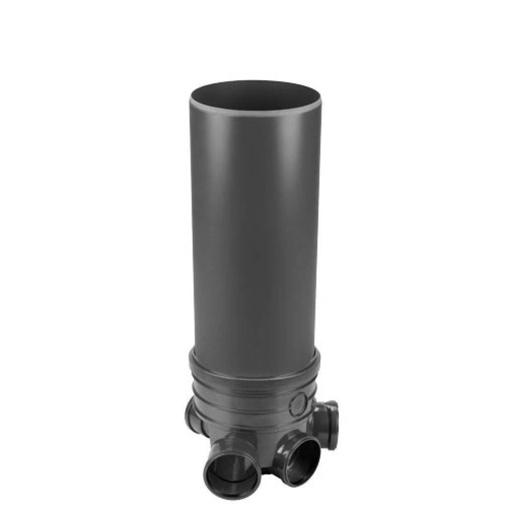 Kandallóalj PVC CSŐALAP teljesen felszerelt D.400 3in/1out D.110 H.1.2 m (talp+cső D400 1M) (CI4001111021)