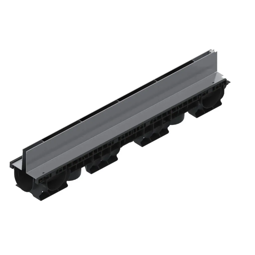 Ereszcsatorna készlet PP BASE LN100 Htot.220 grill OZ típusú Fanta T H100mm A15-C250 1000x156x220 (080201T100)