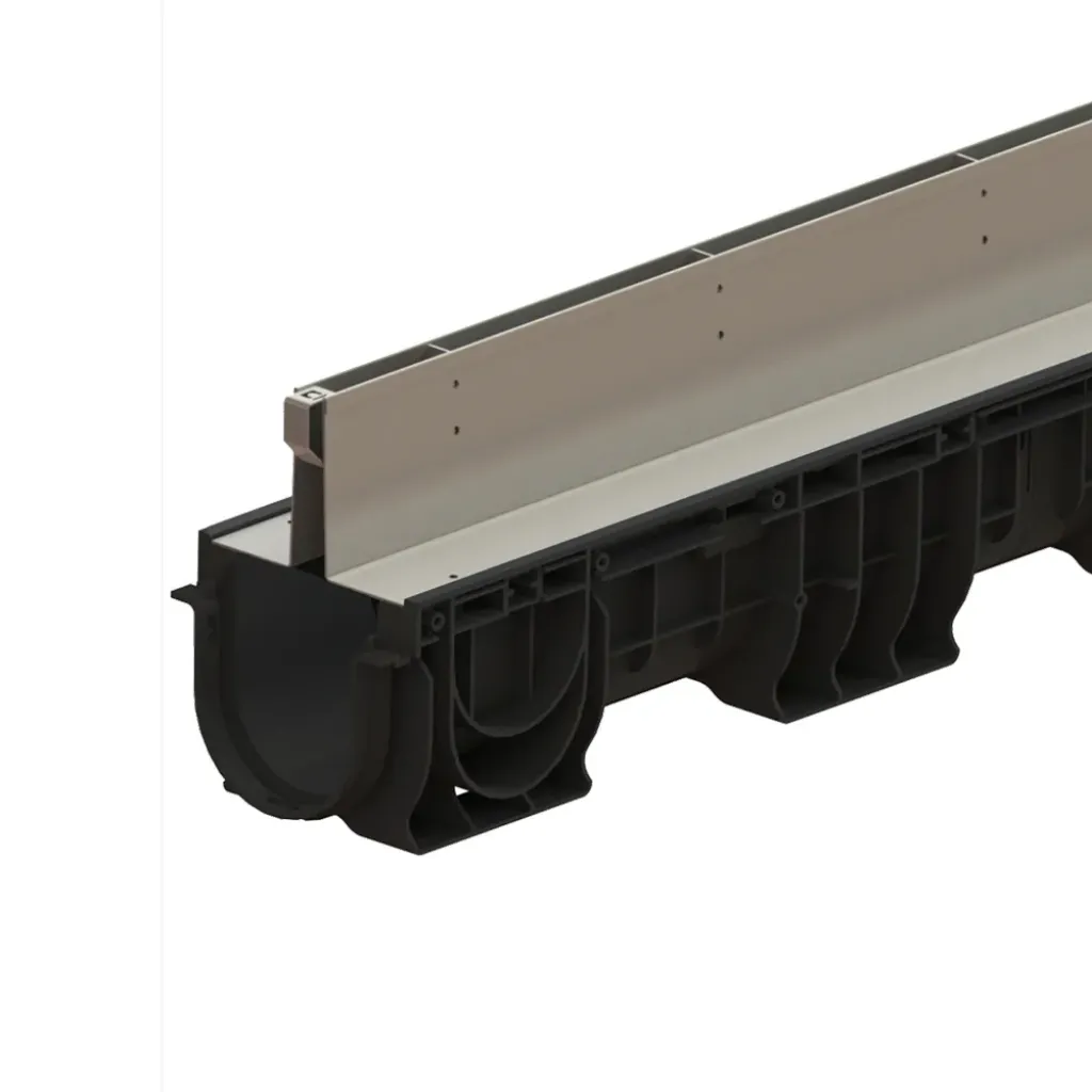 Ereszcsatorna készlet PP BASE LN100 Htot.175 grill OZ típusú Fanta T H25mm A15-C250 1000x160x175 (080001T100)