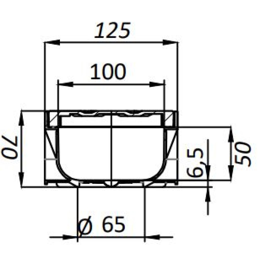 Ereszcsatorna készlet PP EASY 2 LN100 Hext.70 grill PP Fekete A15 1000x125x70 (08818-N)