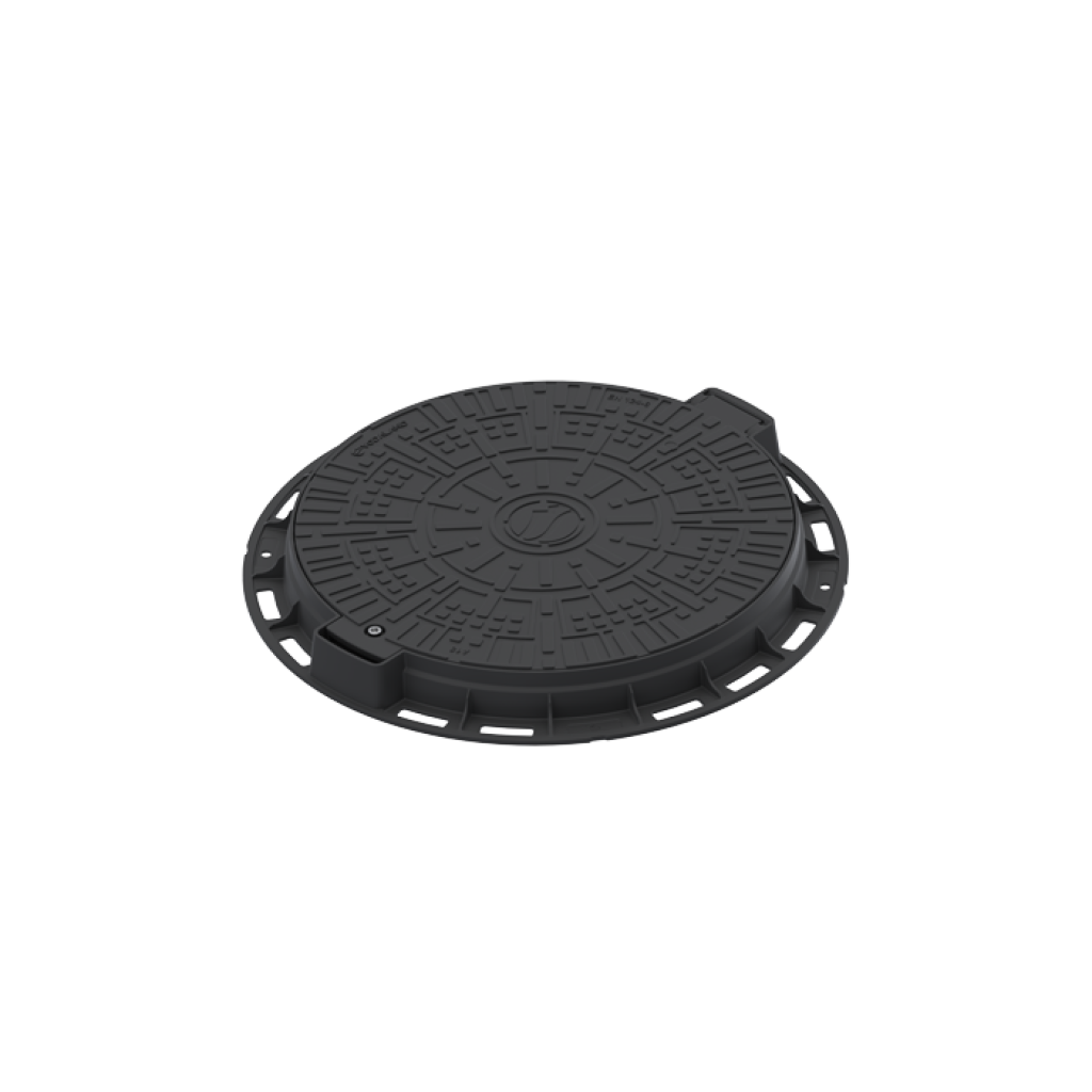 Borító PP URBAN Fekete kerek, nem hordozható D.800 PL.600 Hext.80 A15 zárral (35288-20)