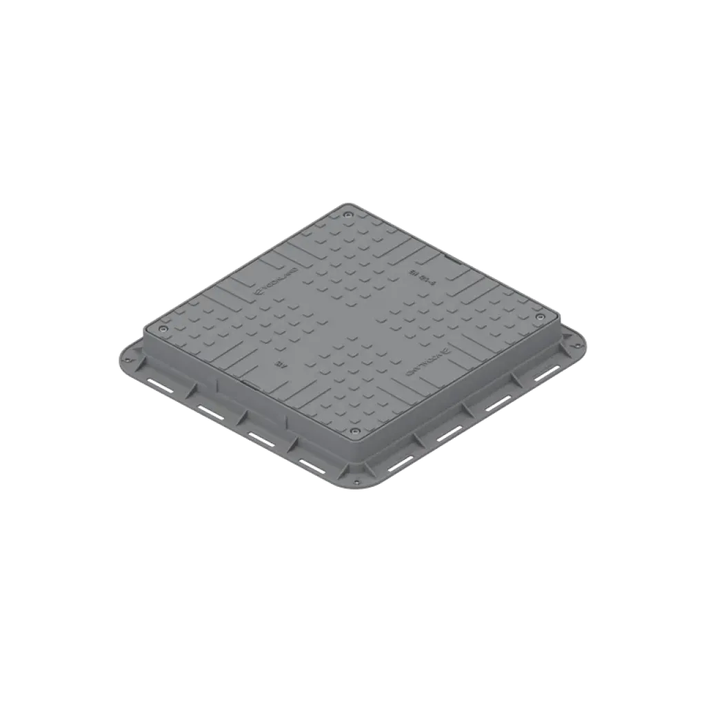 Burkolat PP URBAN Szürke négyzet nem test 700x700 PL.550x550 Hext.80 4 db rögzítővel A15 (35487-24)